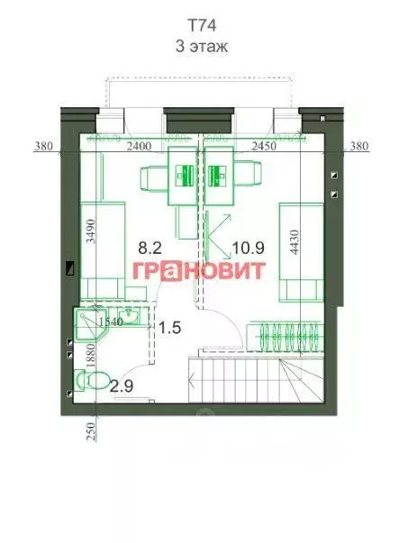 Таунхаус, 75.1 м - Фото 0