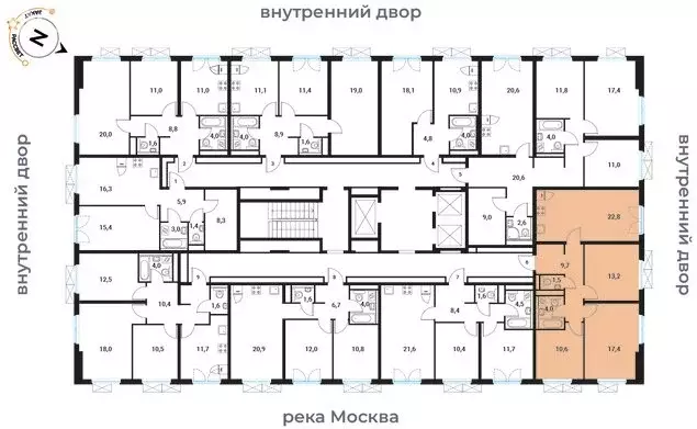 3-комнатная квартира: Москва, Большая Филёвская улица, 3к4 (79.1 м) - Фото 0