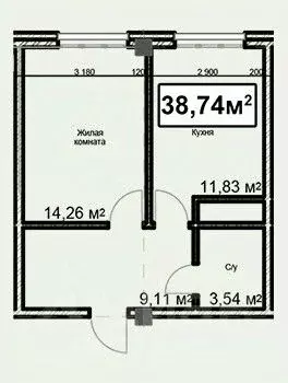 1-к кв. Ставропольский край, Ессентуки ул. Благодатная, 24 (38.74 м) - Фото 1