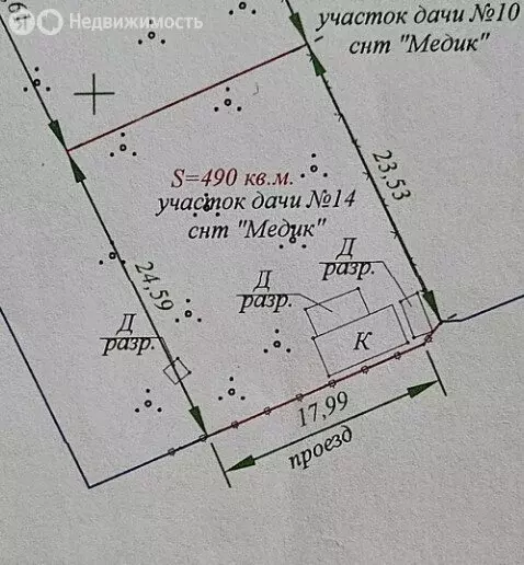 Участок в посёлок Горелки, Большая улица, 58 (5 м) - Фото 1