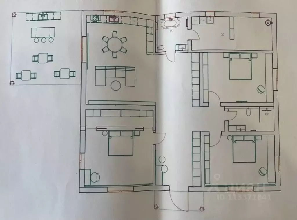 Дом в Крым, Симферопольский район, с. Трудовое ул. Зеленая (200 м) - Фото 2