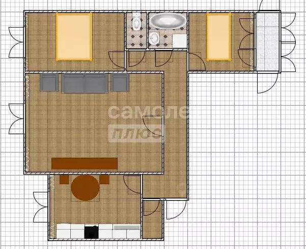 3-к кв. Алтайский край, Бийск Советская ул., 213 (63.0 м) - Фото 2