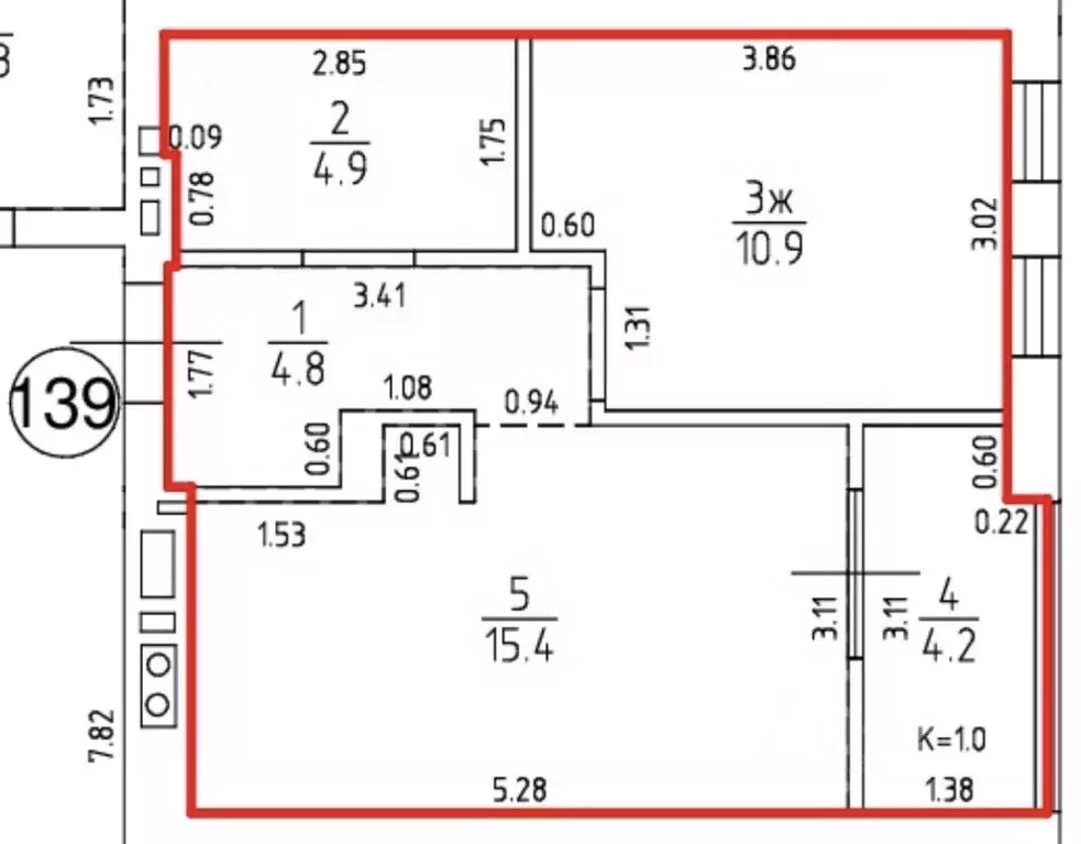 1-к кв. Калининградская область, Гурьевск ул. Героя России ... - Фото 2