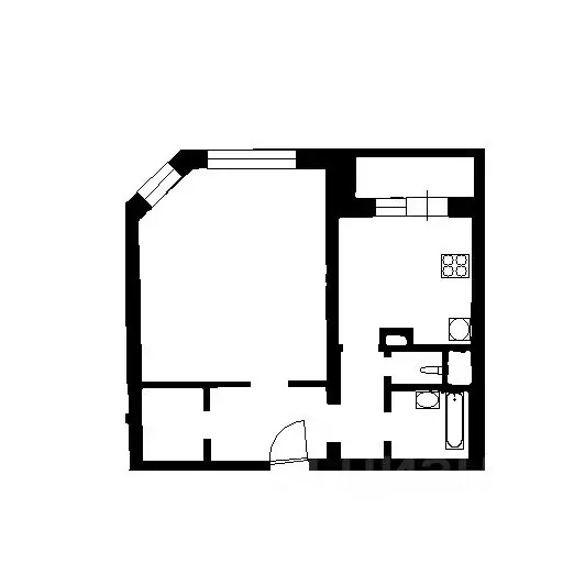 1-к кв. Московская область, Долгопрудный Лихачевский просп., 68к5 ... - Фото 2