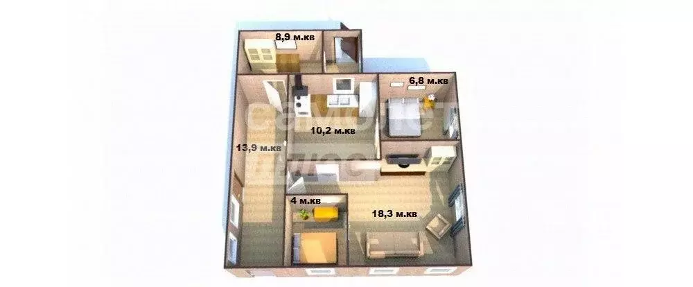 Дом в Башкортостан, Кумертау Лесная ул., 10 (53 м) - Фото 1