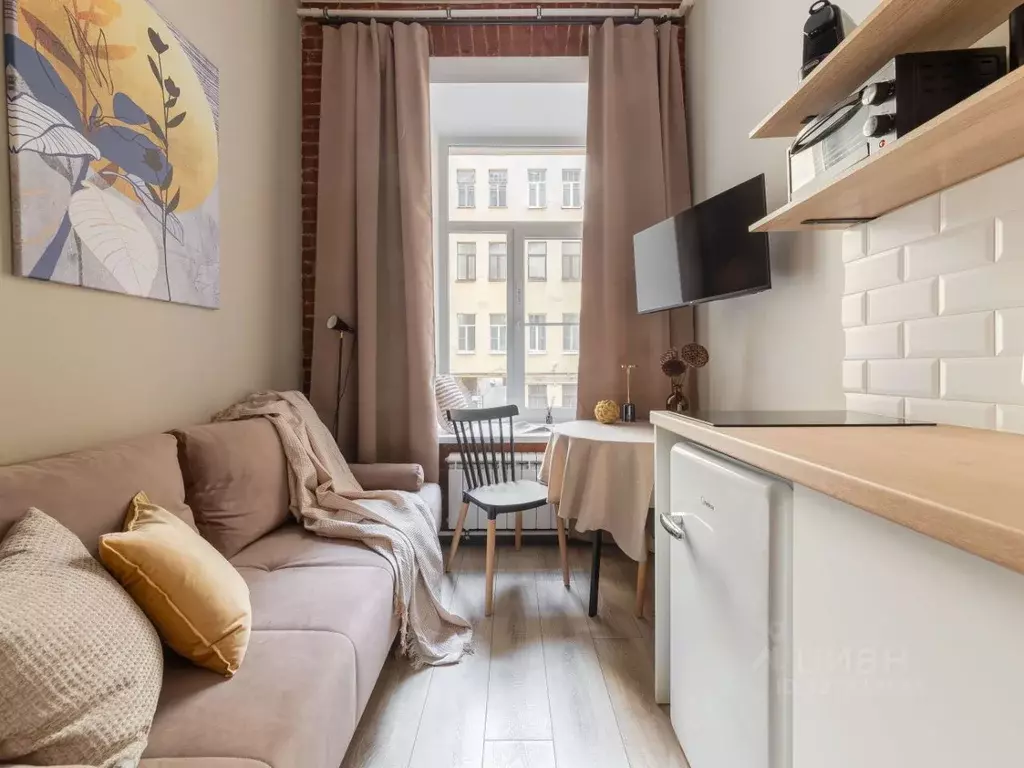 Студия Санкт-Петербург Моховая ул., 16 (17.0 м) - Фото 1