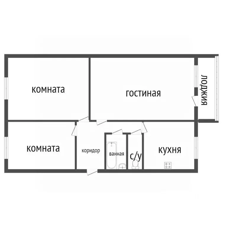3-к кв. Курганская область, Курган ул. Перова, 20 (63.3 м) - Фото 2