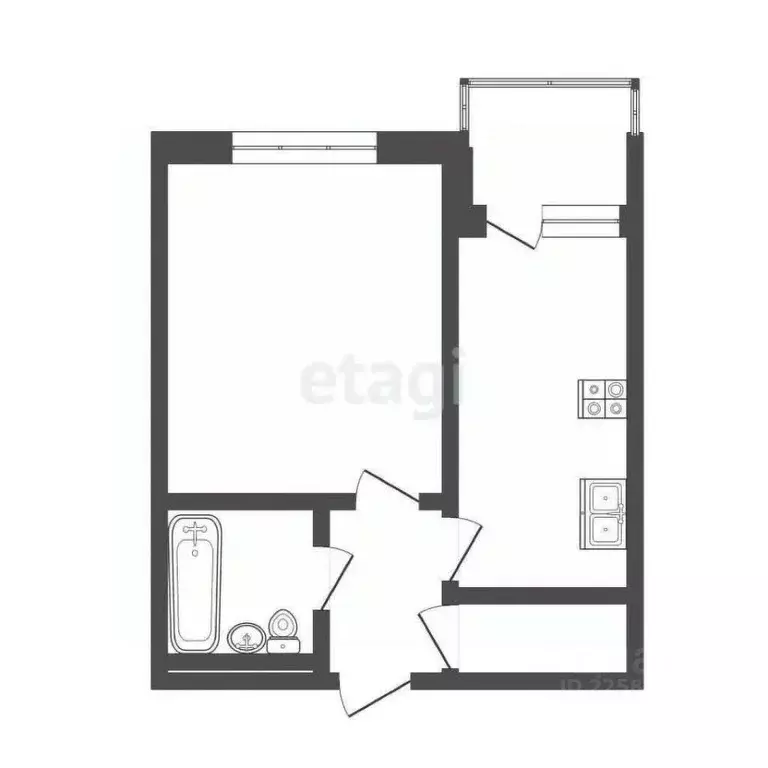 1-к кв. Удмуртия, Ижевск ул. Степана Разина, 54 (34.0 м) - Фото 0