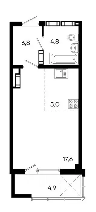 Студия Крым, Симферополь ул. Севастопольская, 41 (36.1 м) - Фото 0