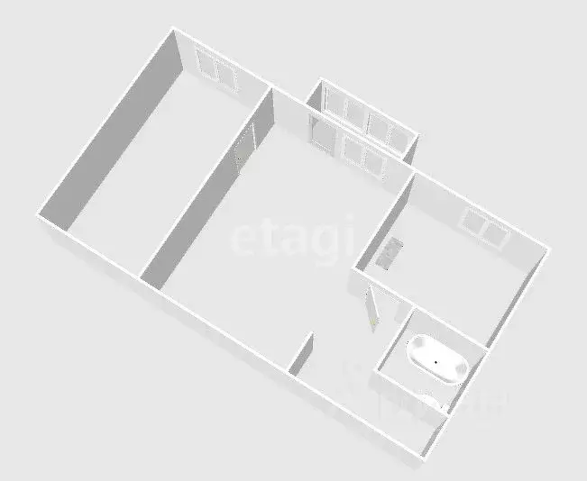 2-к кв. Сахалинская область, Южно-Сахалинск ул. Ленина, 172 (42.6 м) - Фото 2