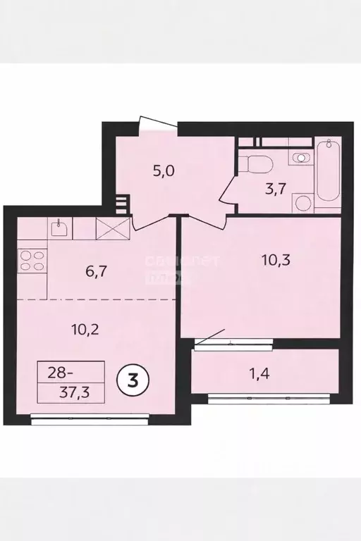 2-к кв. Москва Скандинавия жилой комплекс, ул. Эдварда Грига, 7 (37.3 ... - Фото 2
