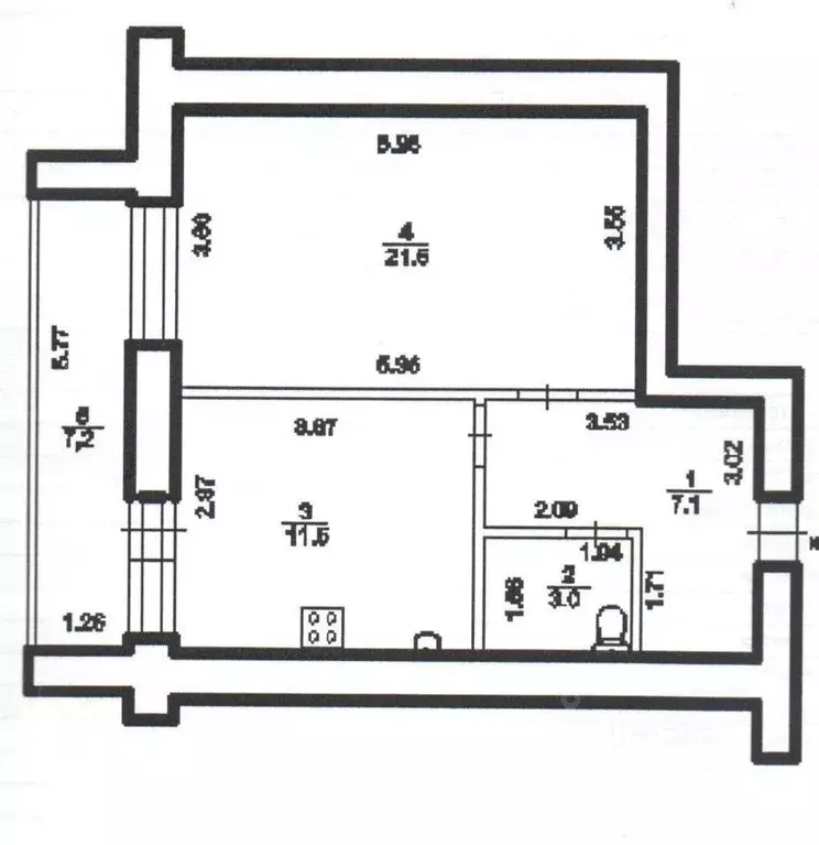 1-к кв. Башкортостан, Уфа Колгуевский мкр, ул. Файзи Гаскарова, 9 ... - Фото 2