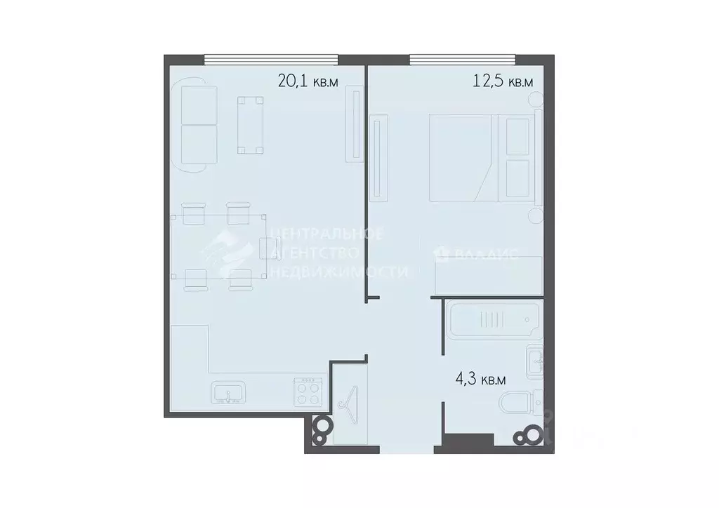 1-к кв. Рязанская область, Рязань Московский р-н, проезд 4-й ... - Фото 2