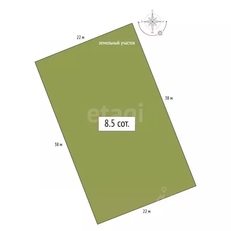 Участок в Алтай, Майминский район, с. Кызыл-Озек ул. Дубовая, 5 (8.5 ... - Фото 2