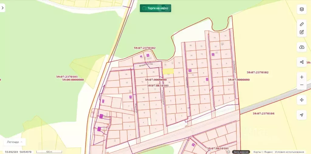 Участок в Пермский край, Краснокамский муниципальный округ, д. Брагино ... - Фото 1