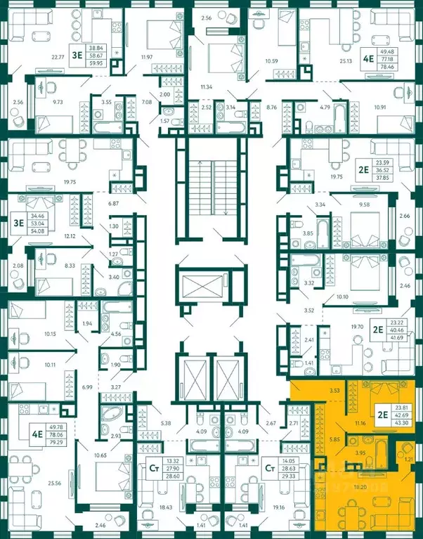 1-к кв. Башкортостан, Уфа Зеленая Роща жилрайон, Терле Парк жилой ... - Фото 2