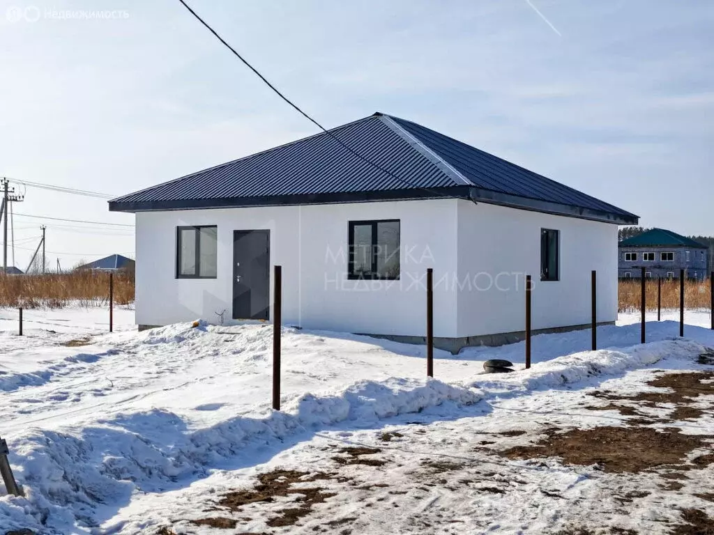 Дом в Тюменский район, деревня Решетникова, Добрая улица (87.7 м) - Фото 1