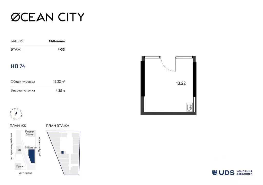 Помещение свободного назначения в Удмуртия, Ижевск Пушкинская ул. (13 ... - Фото 1