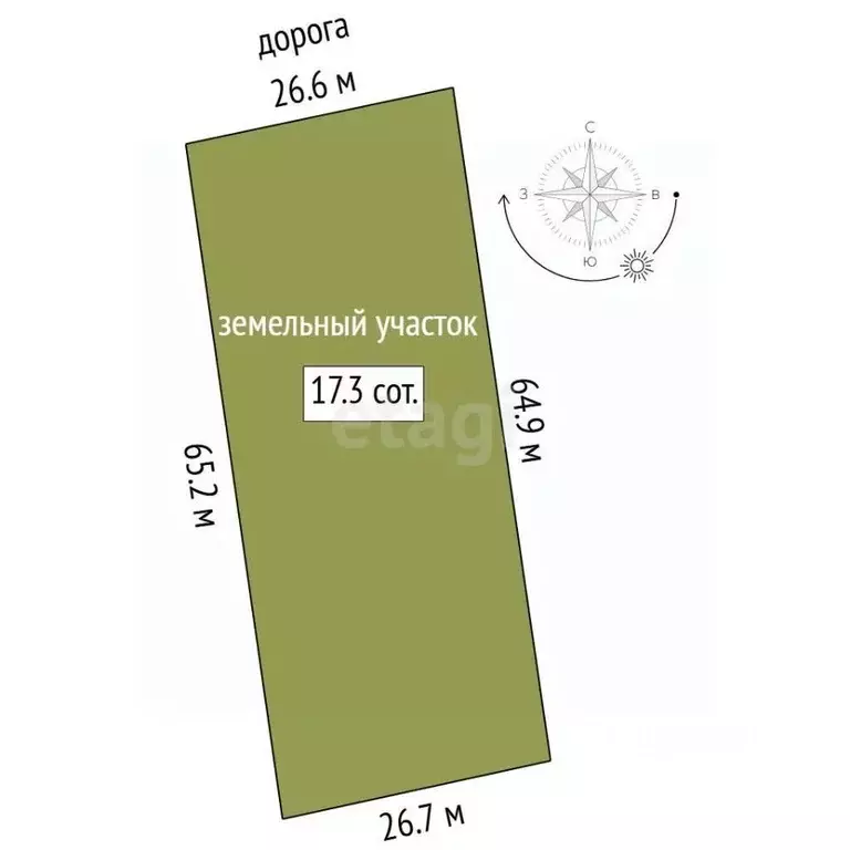 Участок в Свердловская область, Тугулым пгт ул. Победы (17.31 сот.) - Фото 1