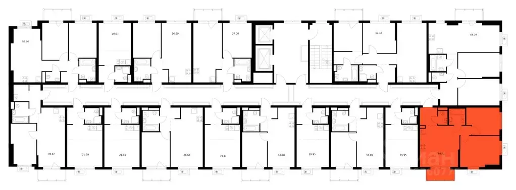 2-к кв. Ленинградская область, Всеволожский район, д. Новое Девяткино ... - Фото 2