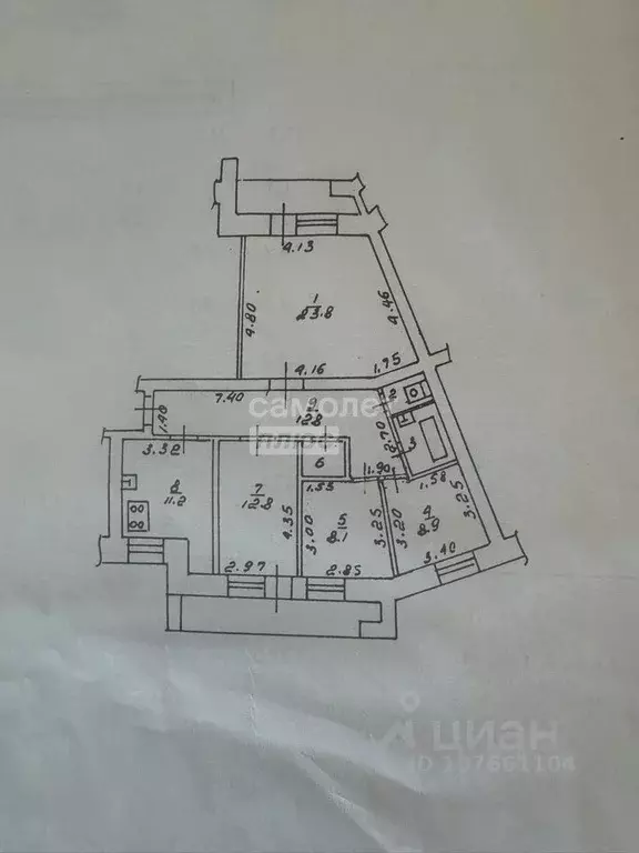 4-к кв. Липецкая область, Липецк ул. М.И. Неделина, 49 (84.0 м) - Фото 1