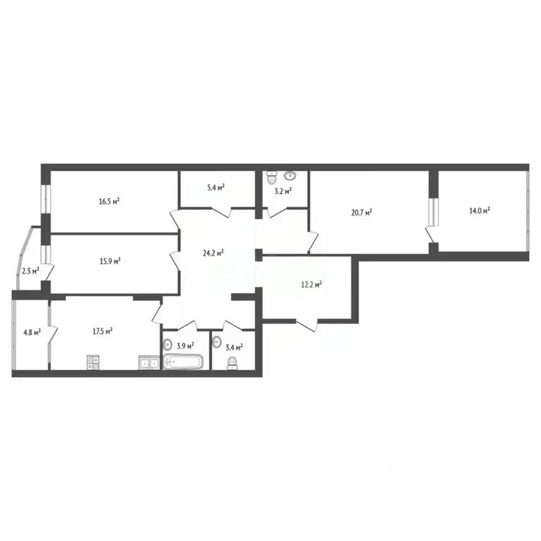 3-к кв. Владимирская область, Муром ул. Воровского, 50 (135.8 м) - Фото 1