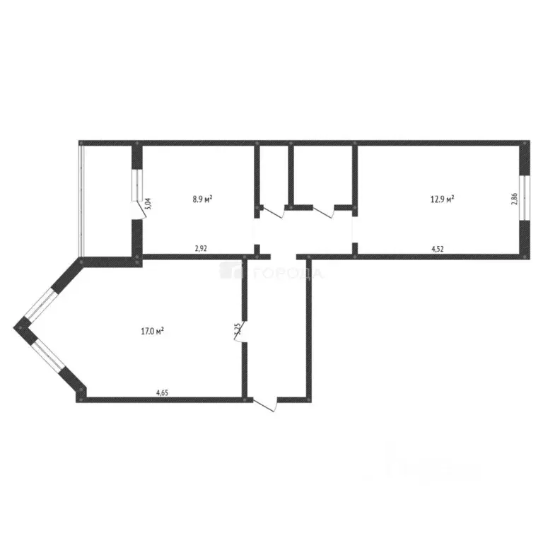 2-к кв. Томская область, Томск ул. Яковлева, 2/1 (50.4 м) - Фото 2