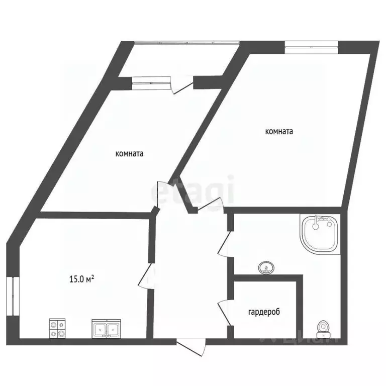 2-к кв. Самарская область, Самара просека 7-я, 98 (70.0 м) - Фото 2