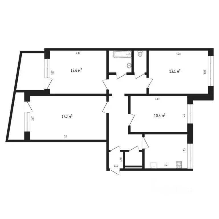 4-к кв. Тюменская область, Тюмень ул. Мельникайте, 135 (81.9 м) - Фото 1