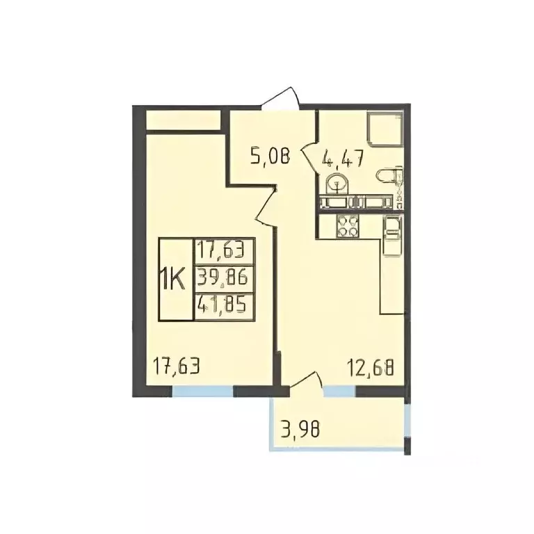 1-к кв. Московская область, Щелково Финский мкр, 1 (40.0 м) - Фото 1