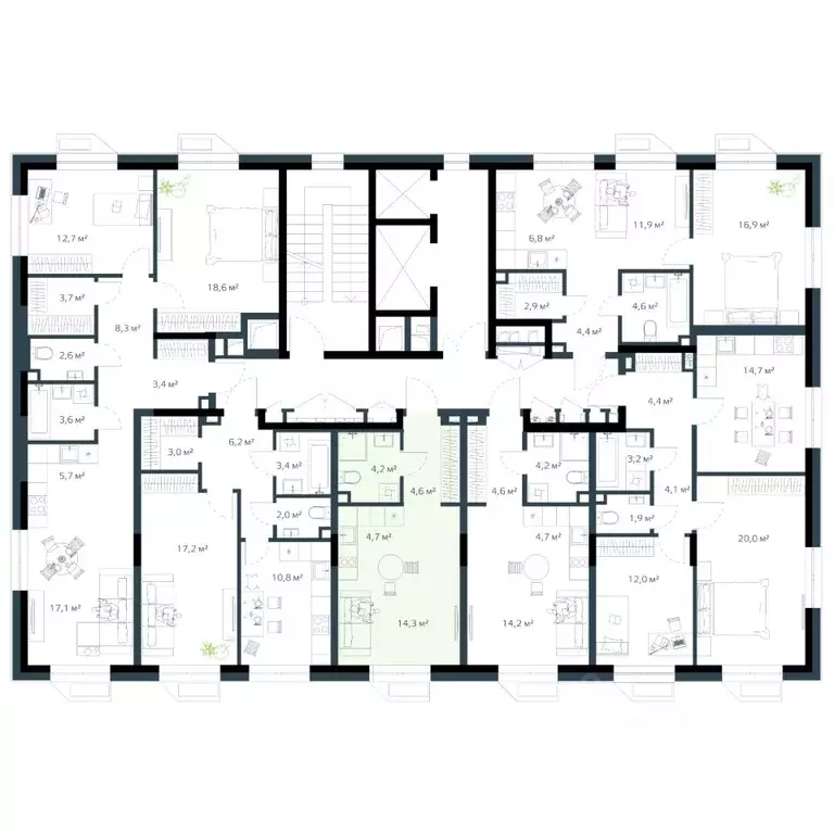 1-к кв. Приморский край, Владивосток Дом на Востоке жилой комплекс, ... - Фото 2