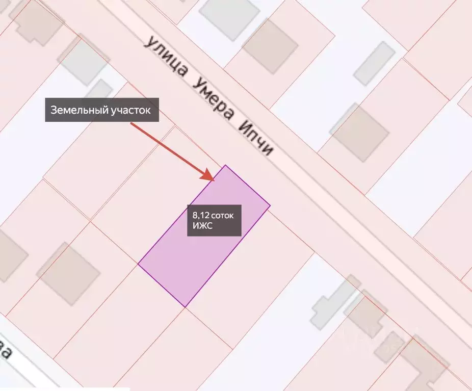 Участок в Крым, Симферополь ул. Умера Ипчи, 76 (8.12 сот.) - Фото 1