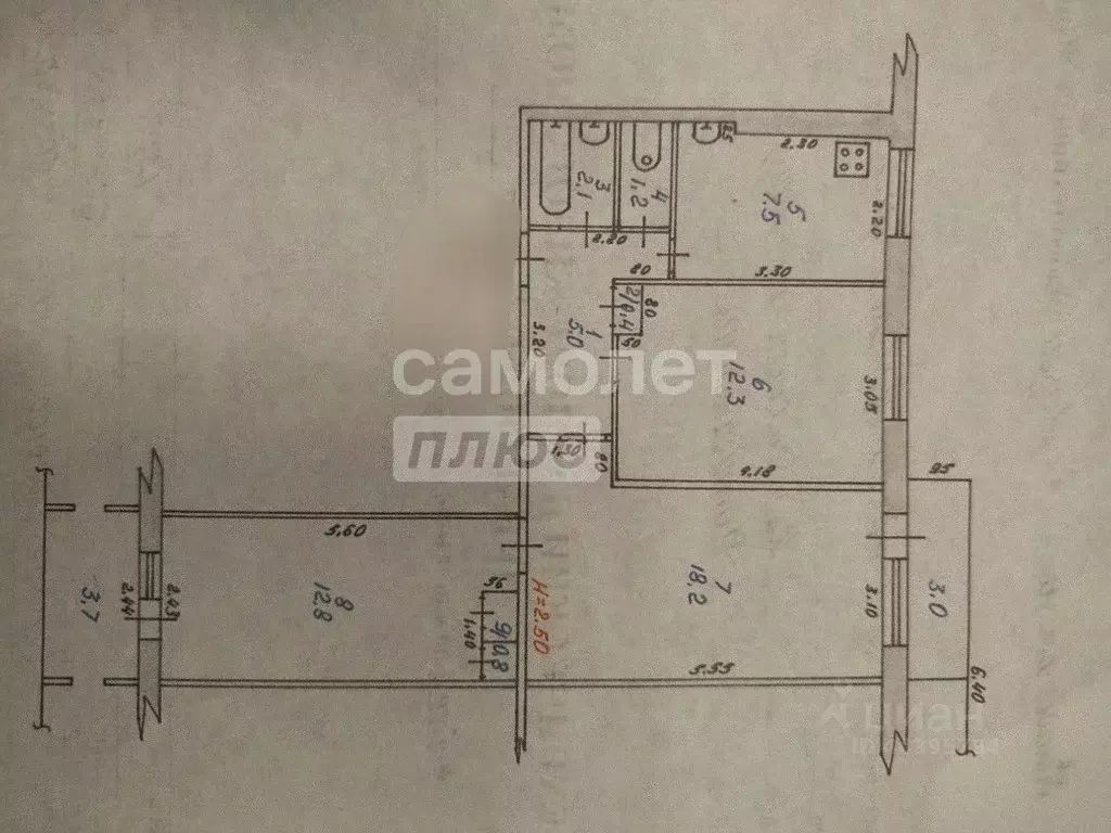 3-к кв. Хабаровский край, Комсомольск-на-Амуре ул. Пирогова, 15к2 ... - Фото 2