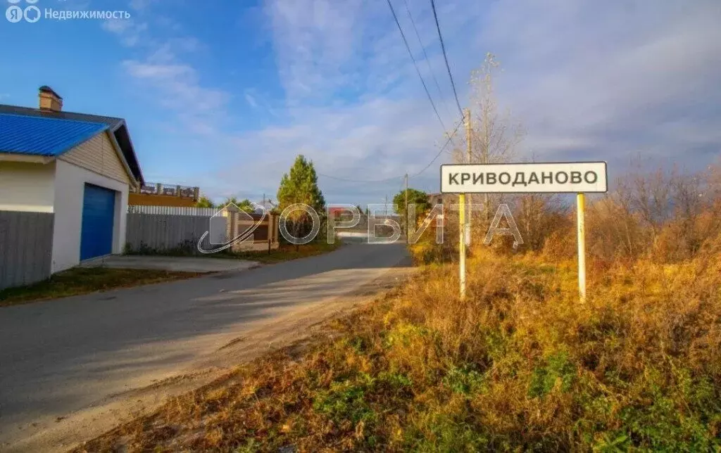 Участок в Тюменский район, деревня Криводанова, Рязанская улица (13.6 ... - Фото 0