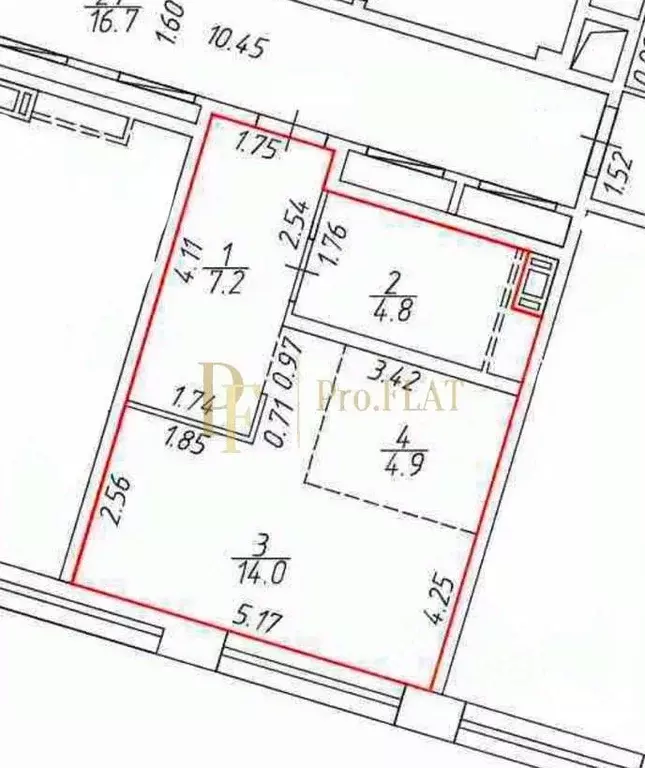 1-к кв. Санкт-Петербург ул. Челюскина, 10 (30.9 м) - Фото 1