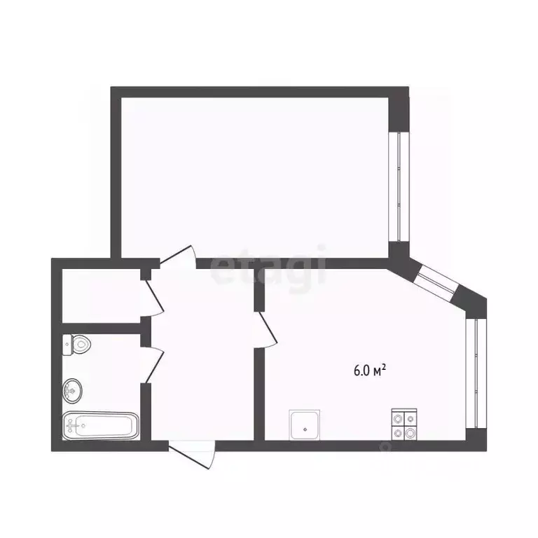 1-к кв. Тюменская область, Тюмень Широтная ул., 163 (47.9 м) - Фото 2