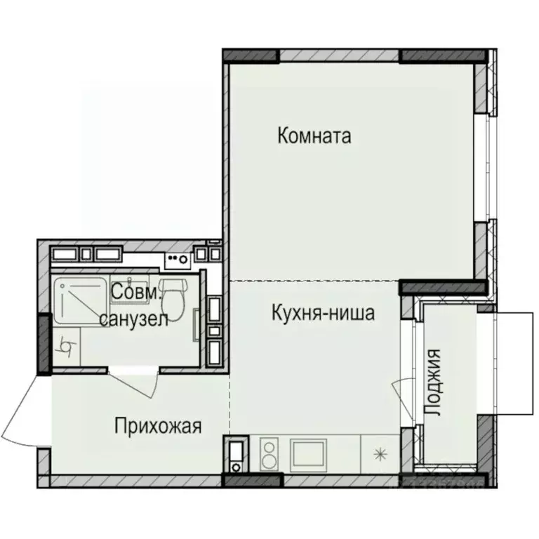 Студия Удмуртия, Ижевск Карлутский жилрайон, 3-й мкр, Скандинавия ... - Фото 0