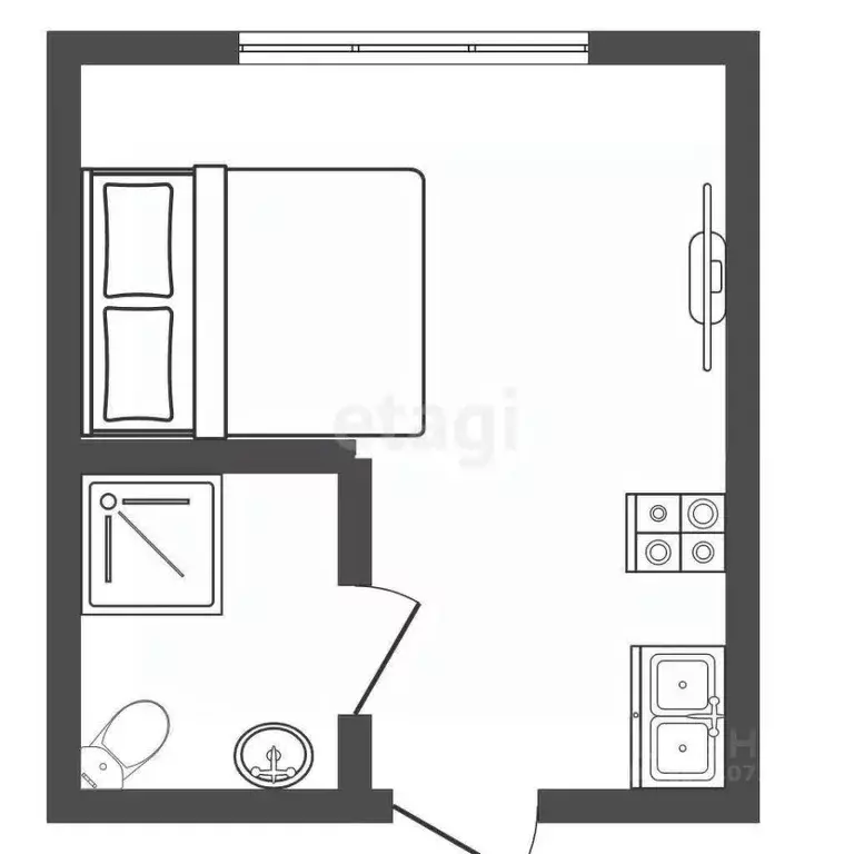 Студия Оренбургская область, Оренбург Промысловый проезд, 21 (13.2 м) - Фото 2