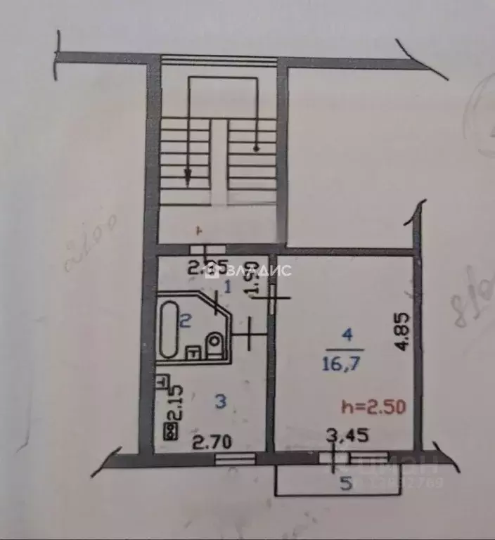 1-к кв. Пензенская область, Пенза Кронштадтская ул., 10 (30.0 м) - Фото 2
