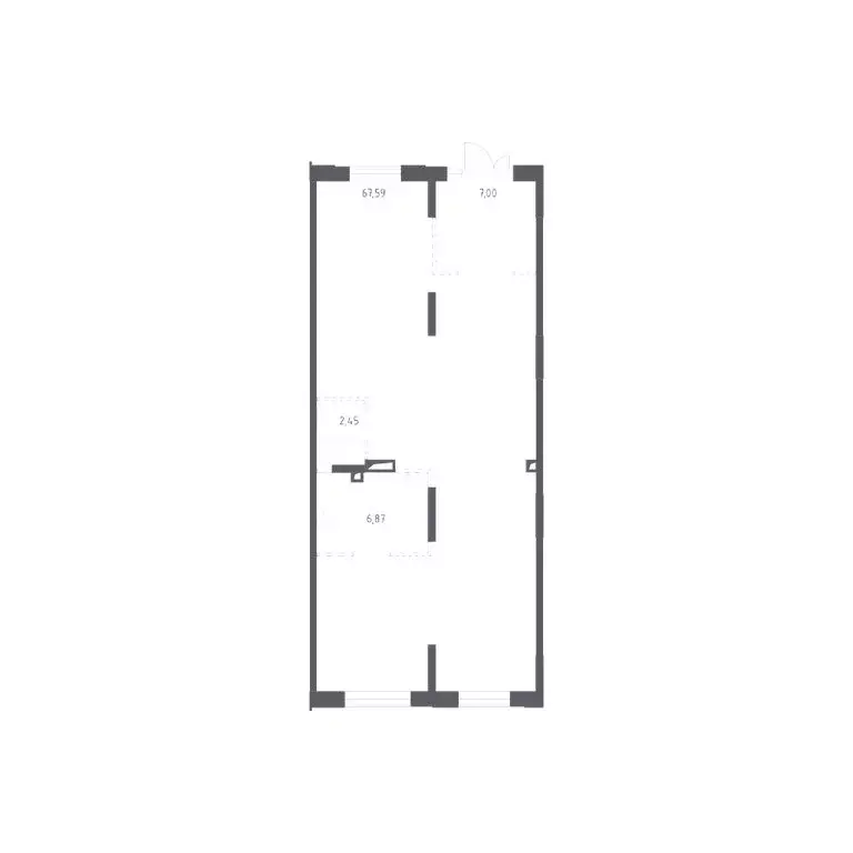 Помещение свободного назначения (83.91 м) - Фото 1