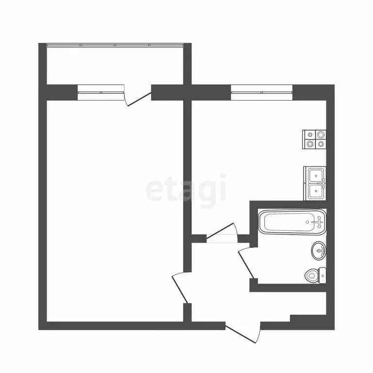 1-комнатная квартира: Саранск, Лямбирское шоссе, 23 (37.1 м) - Фото 0