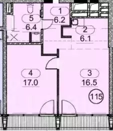 2-к кв. Москва Бакунинская ул., 5 (57.0 м) - Фото 2