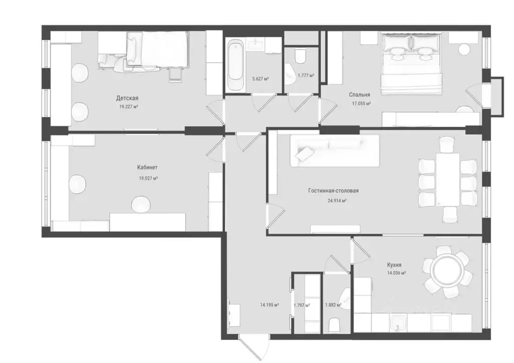 4-к кв. Москва ул. Княжнина, 2 (120.9 м) - Фото 1