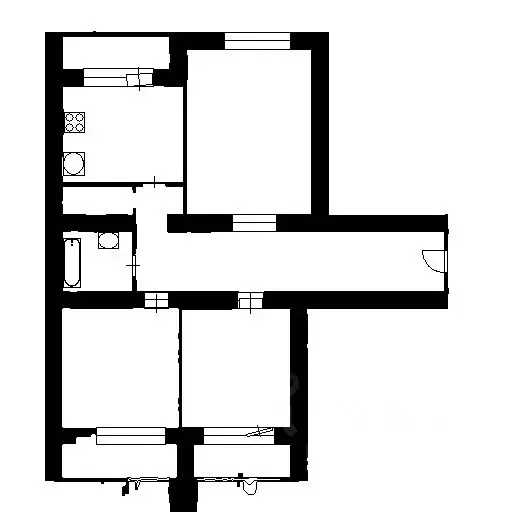 3-к кв. Башкортостан, Уфа ул. Октябрьской Революции, 54Б (88.0 м) - Фото 1