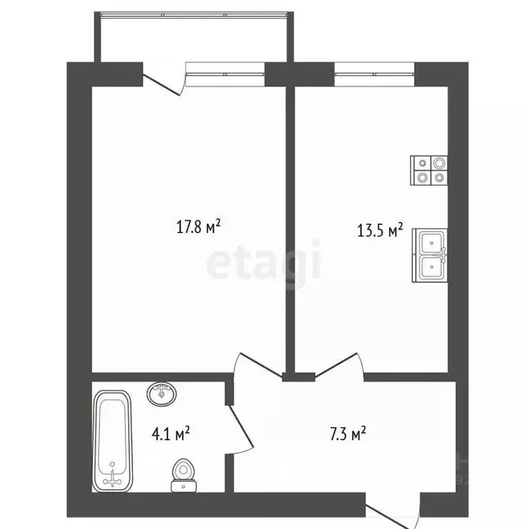 1-к кв. Ярославская область, Ярославский муниципальный округ, пос. ... - Фото 2