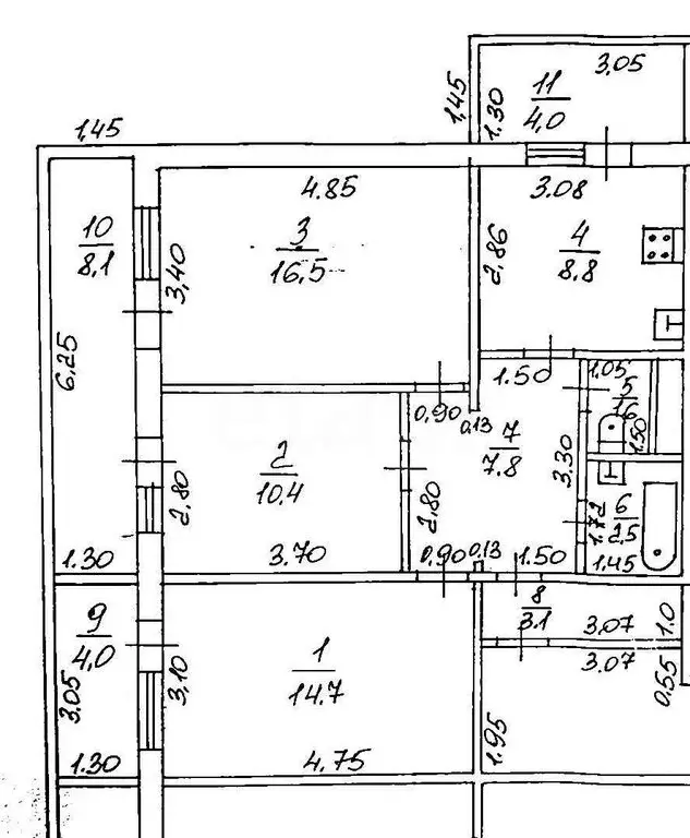 3-комнатная квартира: Анапа, улица Ленина, 179к3 (80 м) - Фото 1