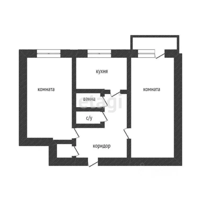 2-к кв. Свердловская область, Нижний Тагил Газетная ул., 20 (44.0 м) - Фото 1