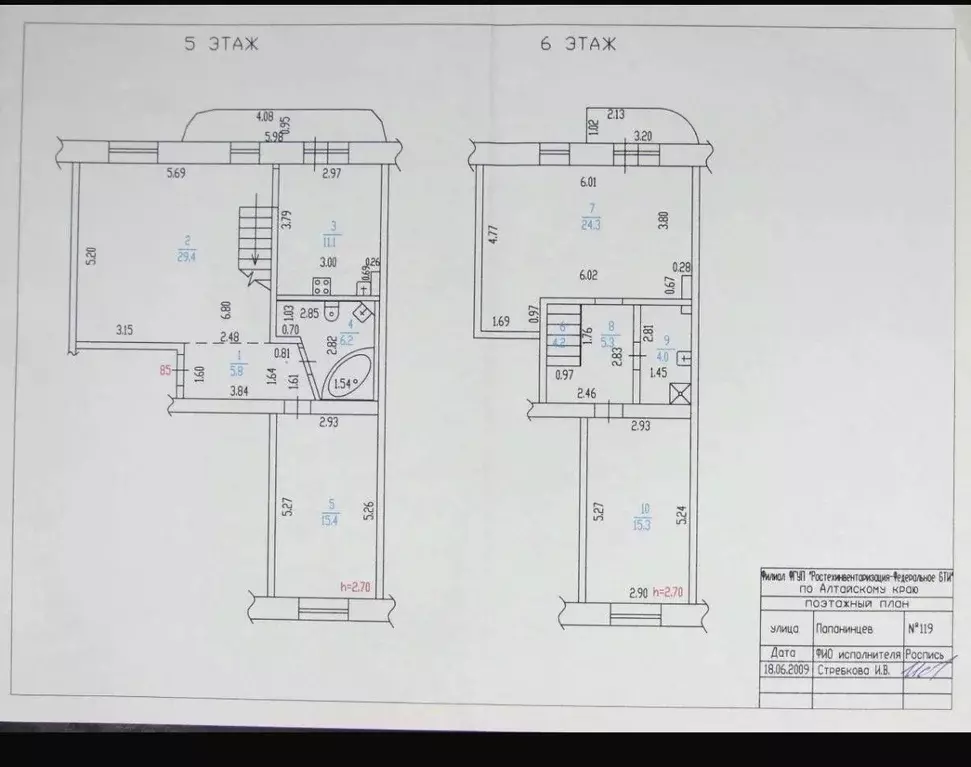 4-к кв. Алтайский край, Барнаул ул. Папанинцев, 119 (121.0 м) - Фото 2