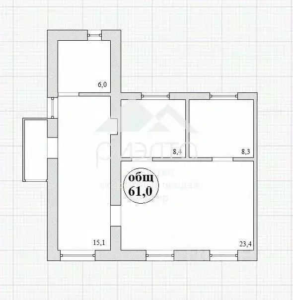 Дом в Новосибирская область, Новосибирск Автономная ул., 3 (61 м) - Фото 1