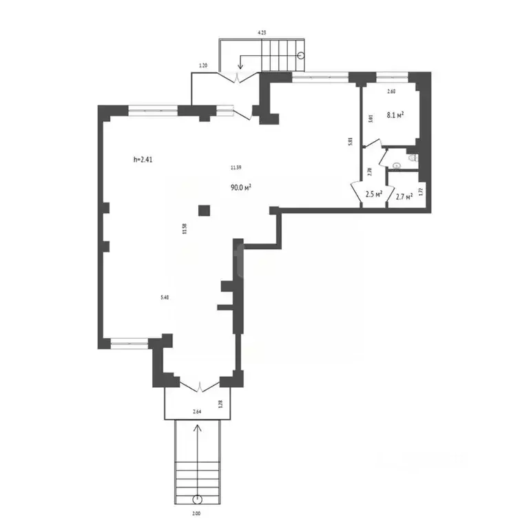 Торговая площадь в Красноярский край, Красноярск Караульная ул., 38 ... - Фото 2
